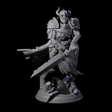 Stalking Death Knight Miniature for Dungeons and Dragons, Pathfinder or other TTRPGs