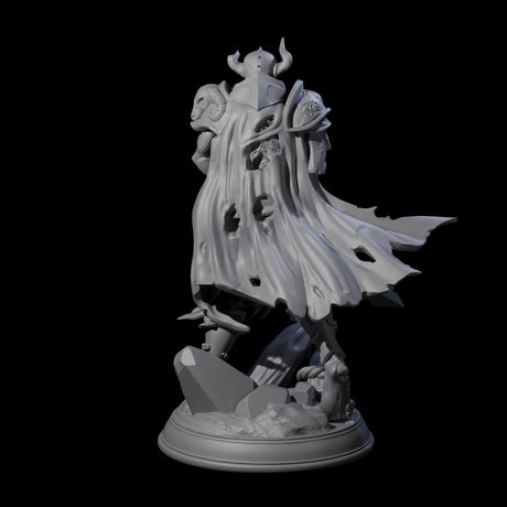 Stalking Death Knight Miniature for Dungeons and Dragons, Pathfinder or other TTRPGs