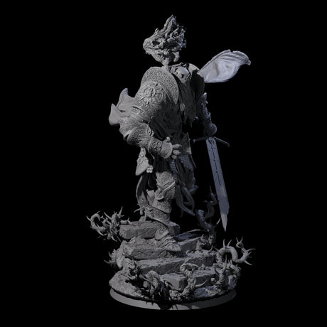 Stalking Dread Knight Miniature for Dungeons and Dragons, Pathfinder or other TTRPGs