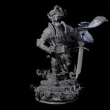 Stalking Dread Knight Miniature for Dungeons and Dragons, Pathfinder or other TTRPGs