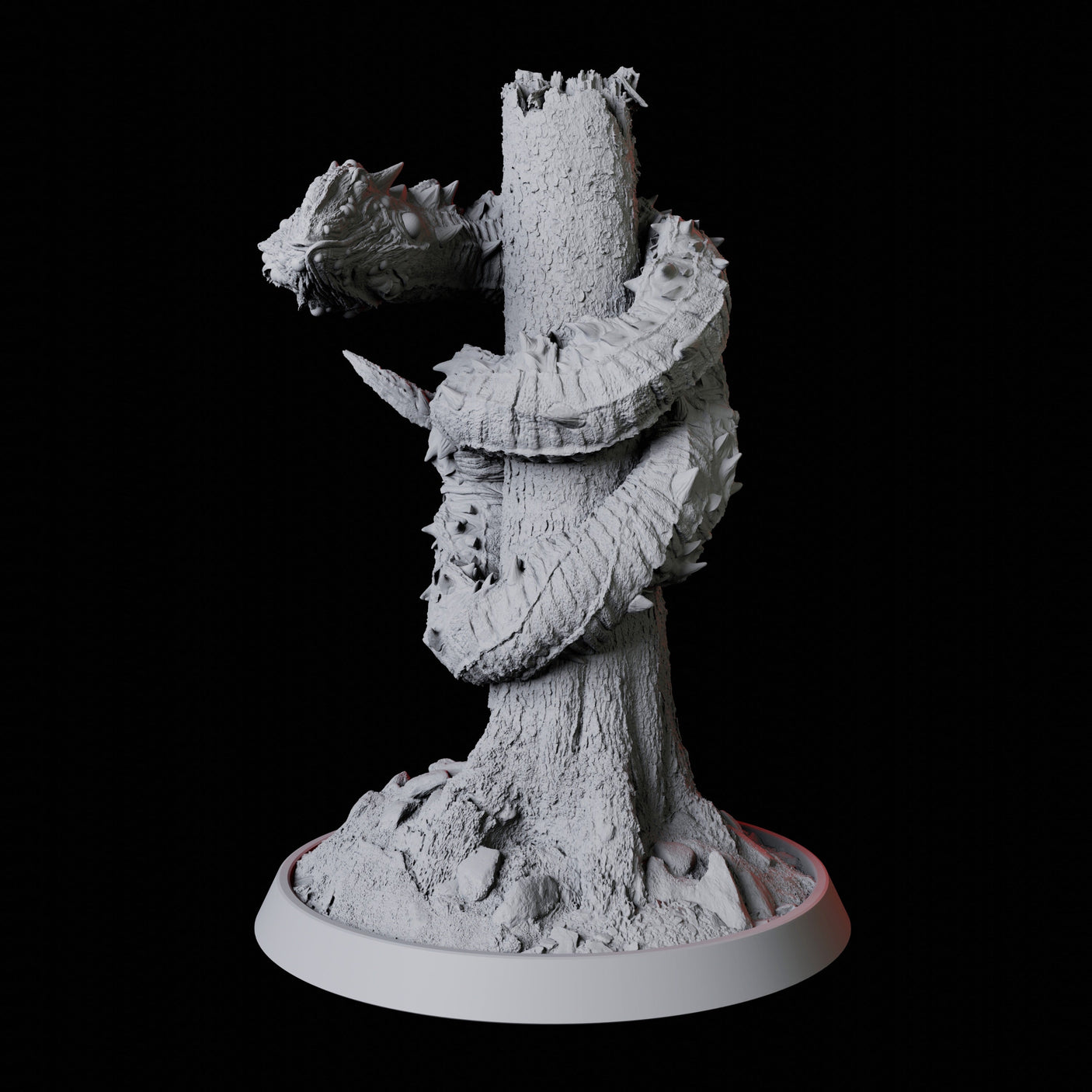 Stalking Frost Worm Miniature for Dungeons and Dragons, Pathfinder or other TTRPGs