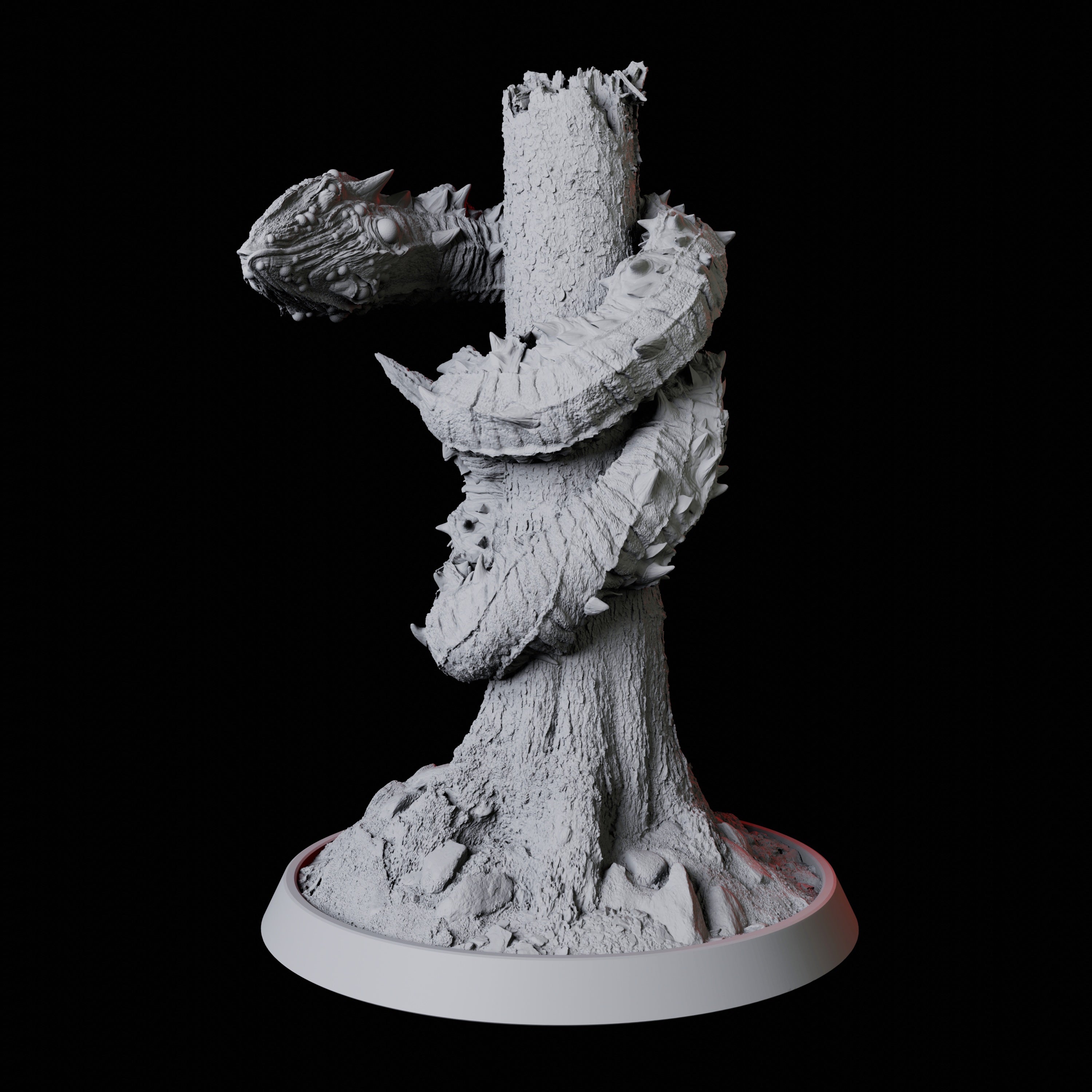 Stalking Frost Worm Miniature for Dungeons and Dragons