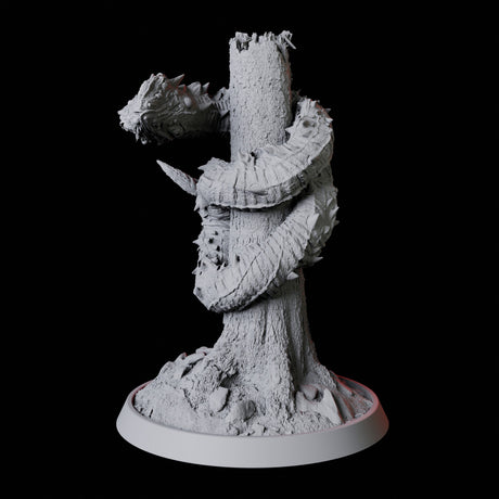 Stalking Frost Worm Miniature for Dungeons and Dragons, Pathfinder or other TTRPGs