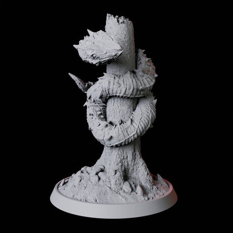 Stalking Frost Worm Miniature for Dungeons and Dragons, Pathfinder or other TTRPGs
