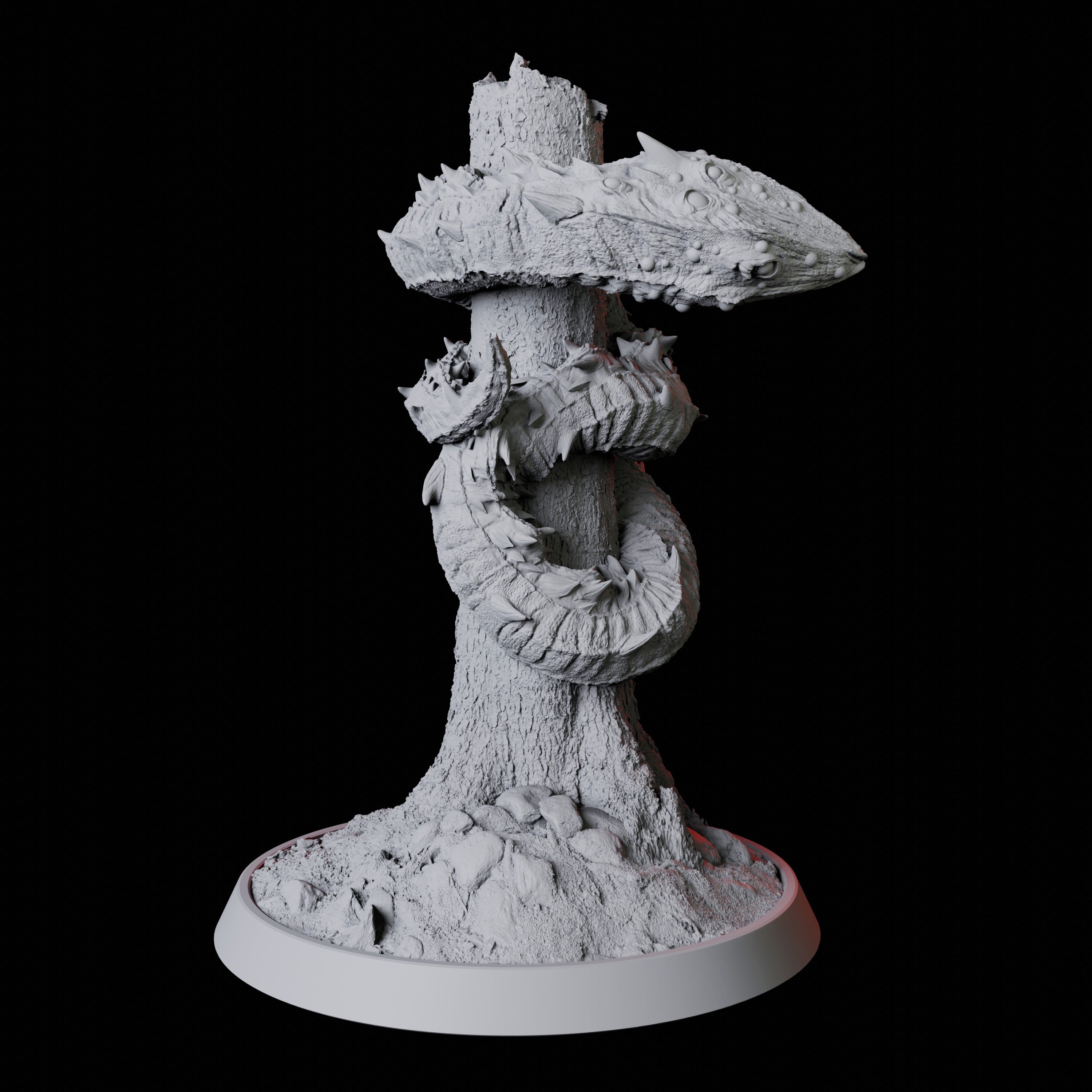 Stalking Frost Worm Miniature for Dungeons and Dragons