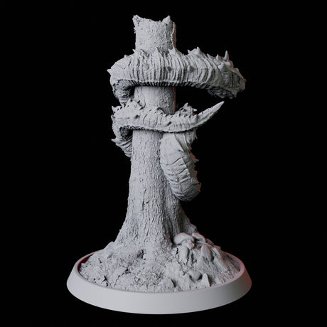 Stalking Frost Worm Miniature for Dungeons and Dragons, Pathfinder or other TTRPGs
