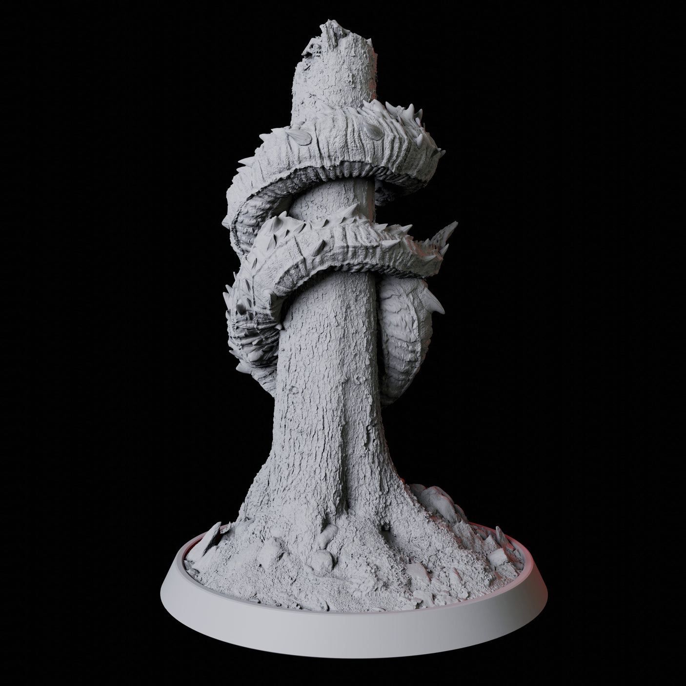 Stalking Frost Worm Miniature for Dungeons and Dragons, Pathfinder or other TTRPGs