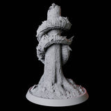 Stalking Frost Worm Miniature for Dungeons and Dragons, Pathfinder or other TTRPGs