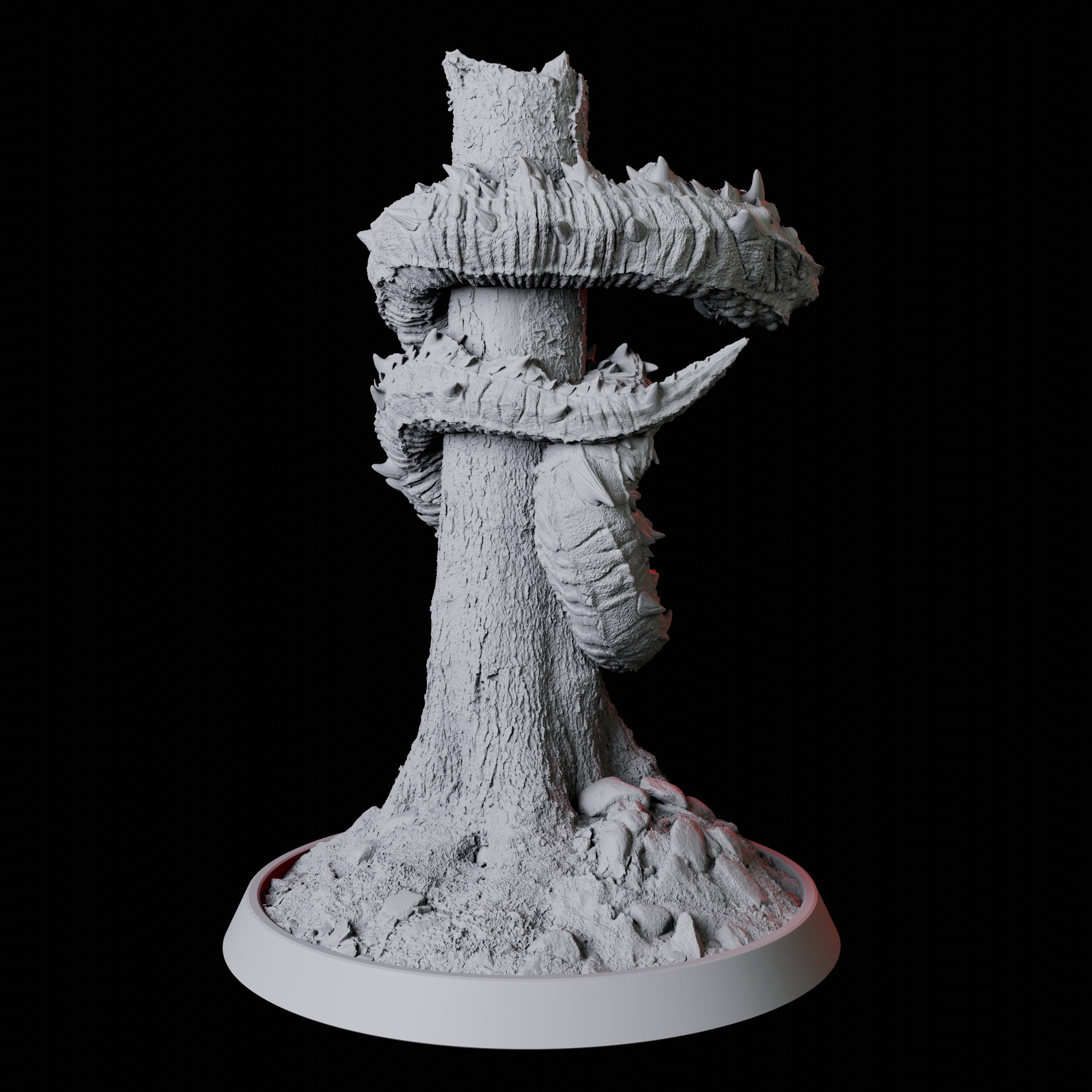 Stalking Frost Worm Miniature for Dungeons and Dragons