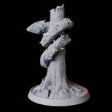 Stalking Frost Worm Miniature for Dungeons and Dragons, Pathfinder or other TTRPGs