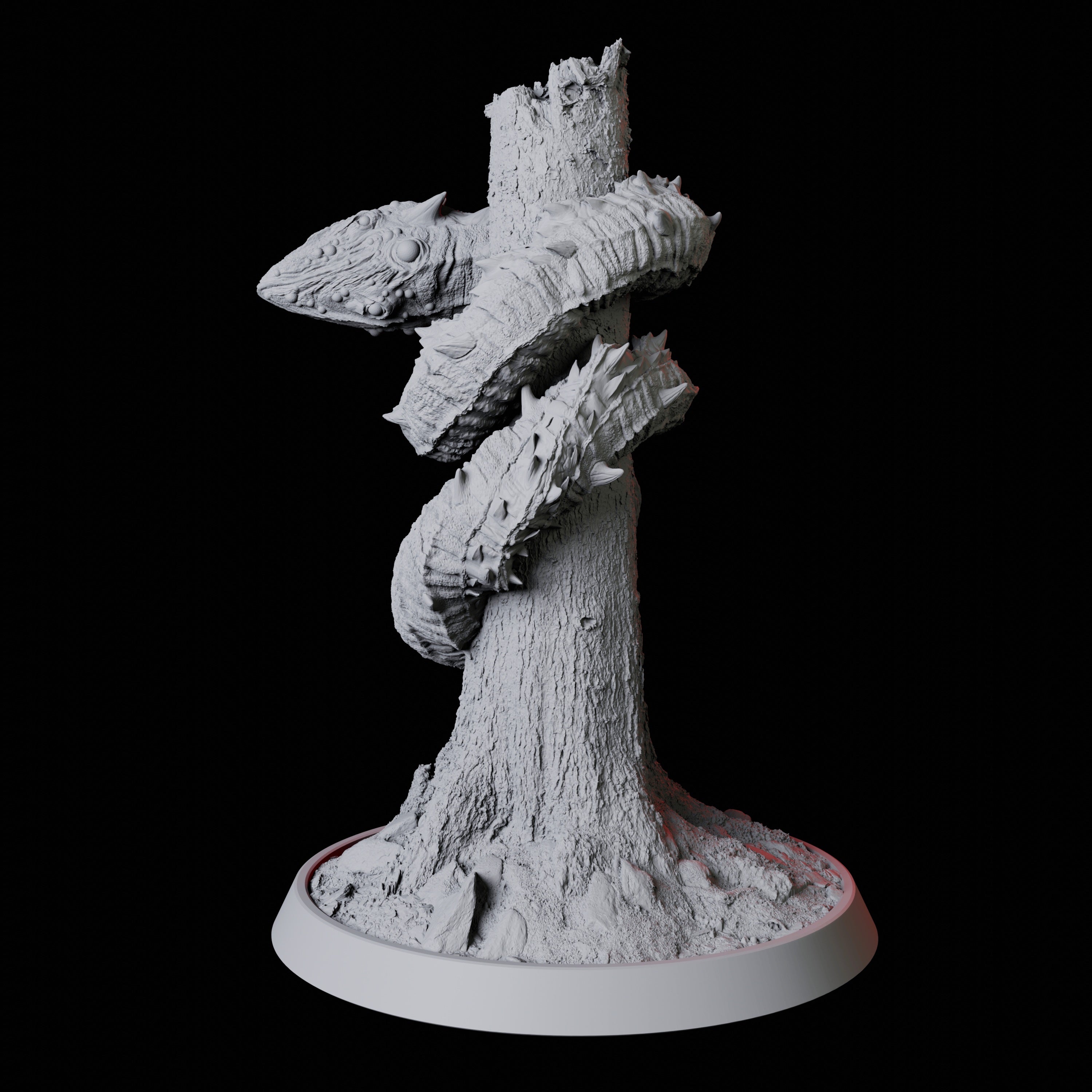 Stalking Frost Worm Miniature for Dungeons and Dragons