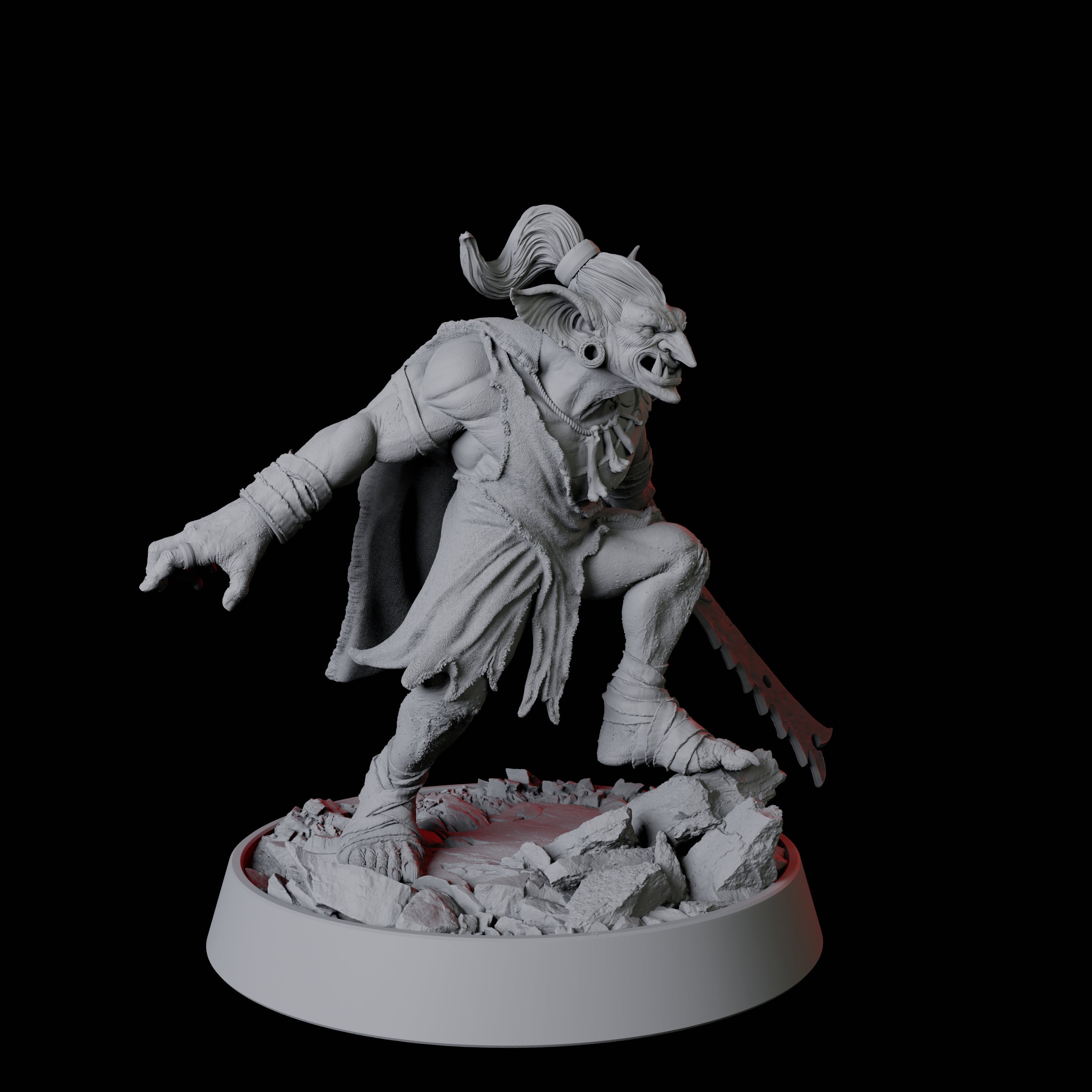 Stalking Goblin Warrior Miniature for Dungeons and Dragons