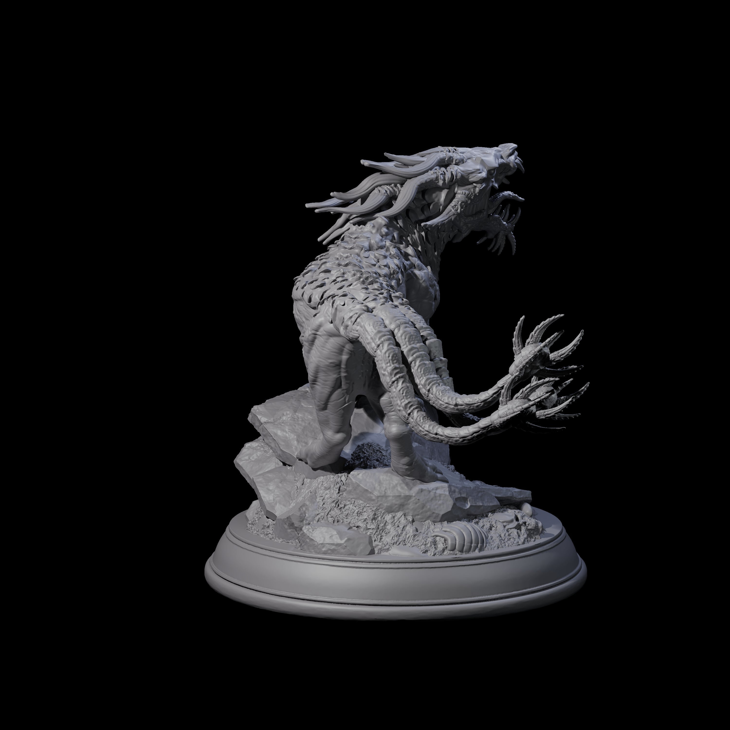 Stalking Hell Hound Miniature for Dungeons and Dragons, Pathfinder or other TTRPGs