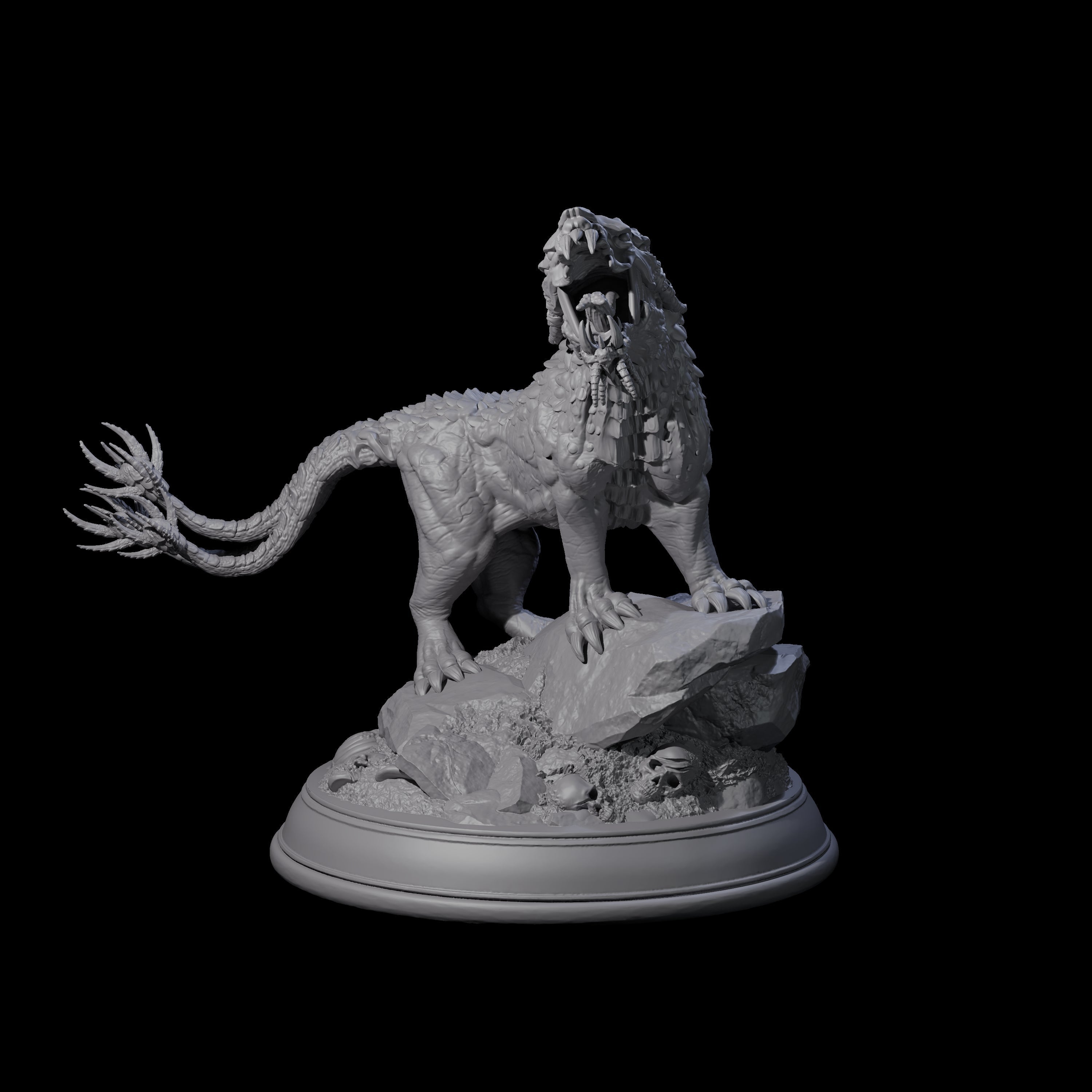 Stalking Hell Hound Miniature for Dungeons and Dragons, Pathfinder or other TTRPGs