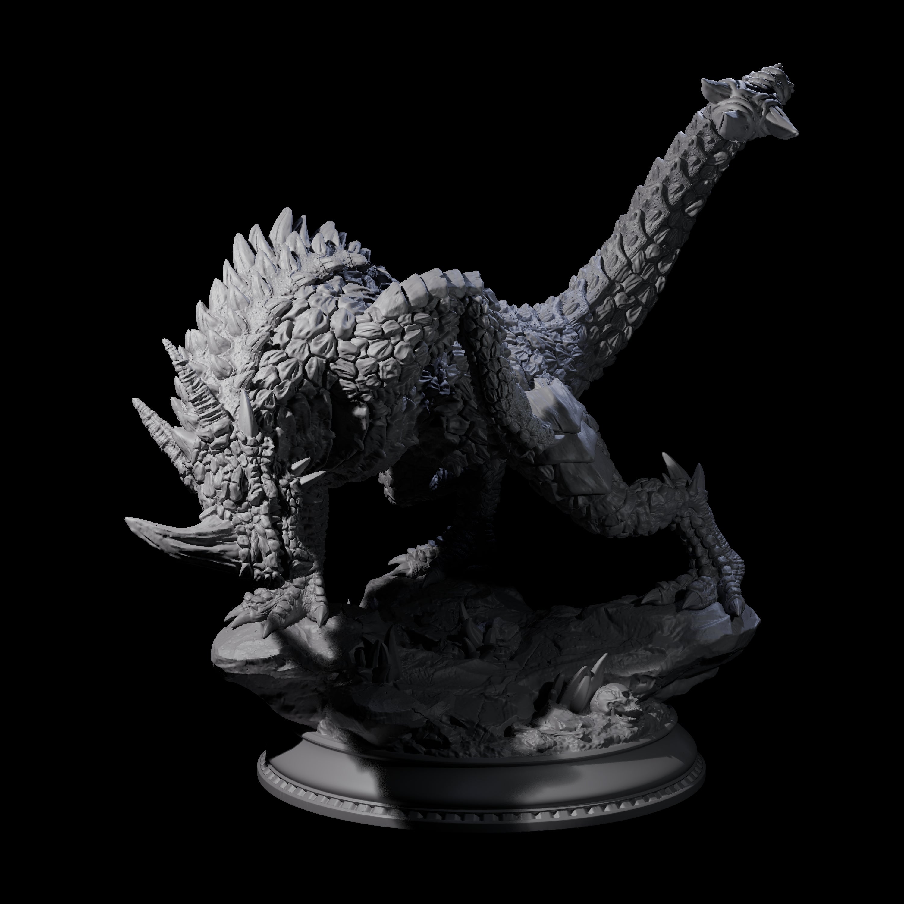 Stalking Linnorm Miniature for Dungeons and Dragons, Pathfinder or other TTRPGs