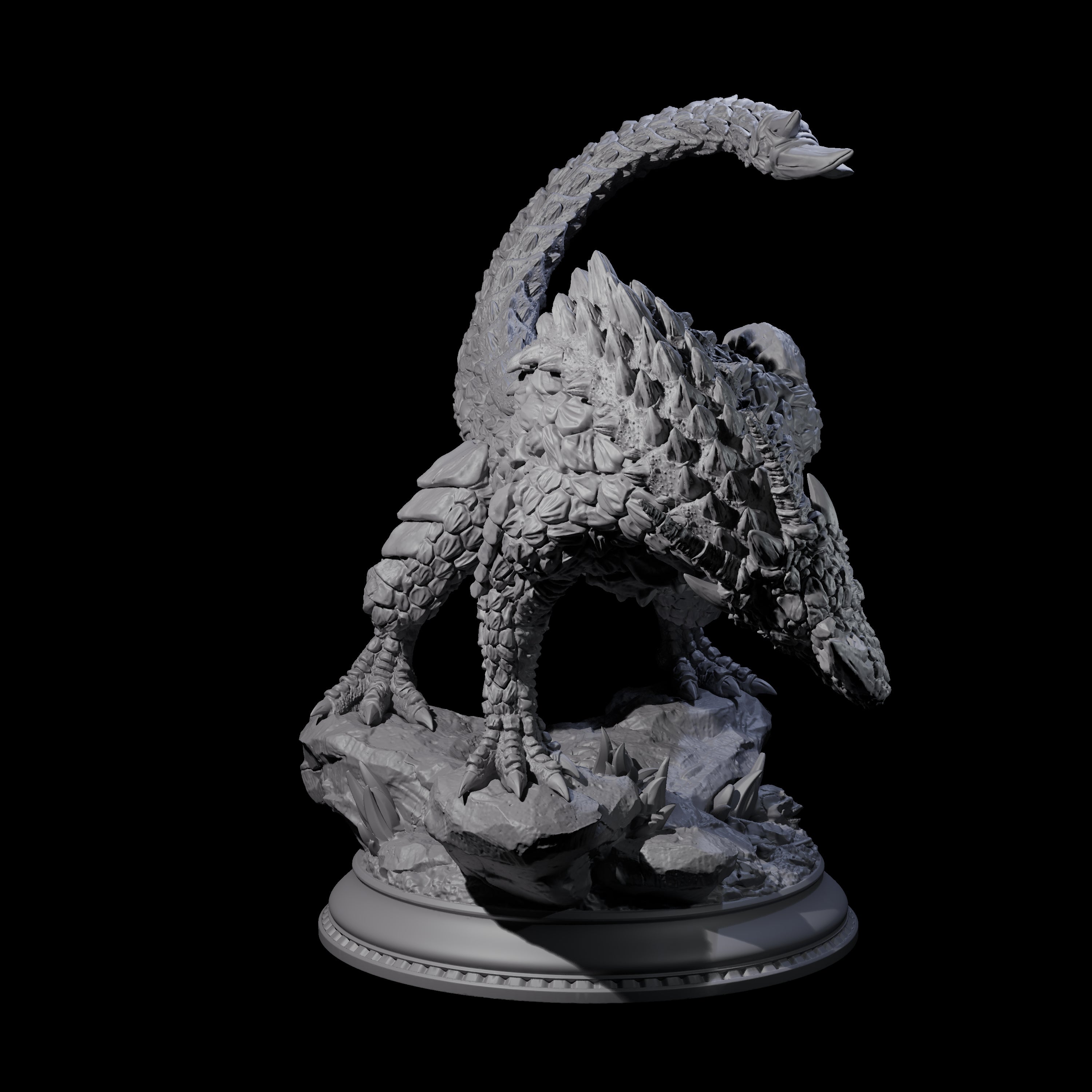 Stalking Linnorm Miniature for Dungeons and Dragons, Pathfinder or other TTRPGs