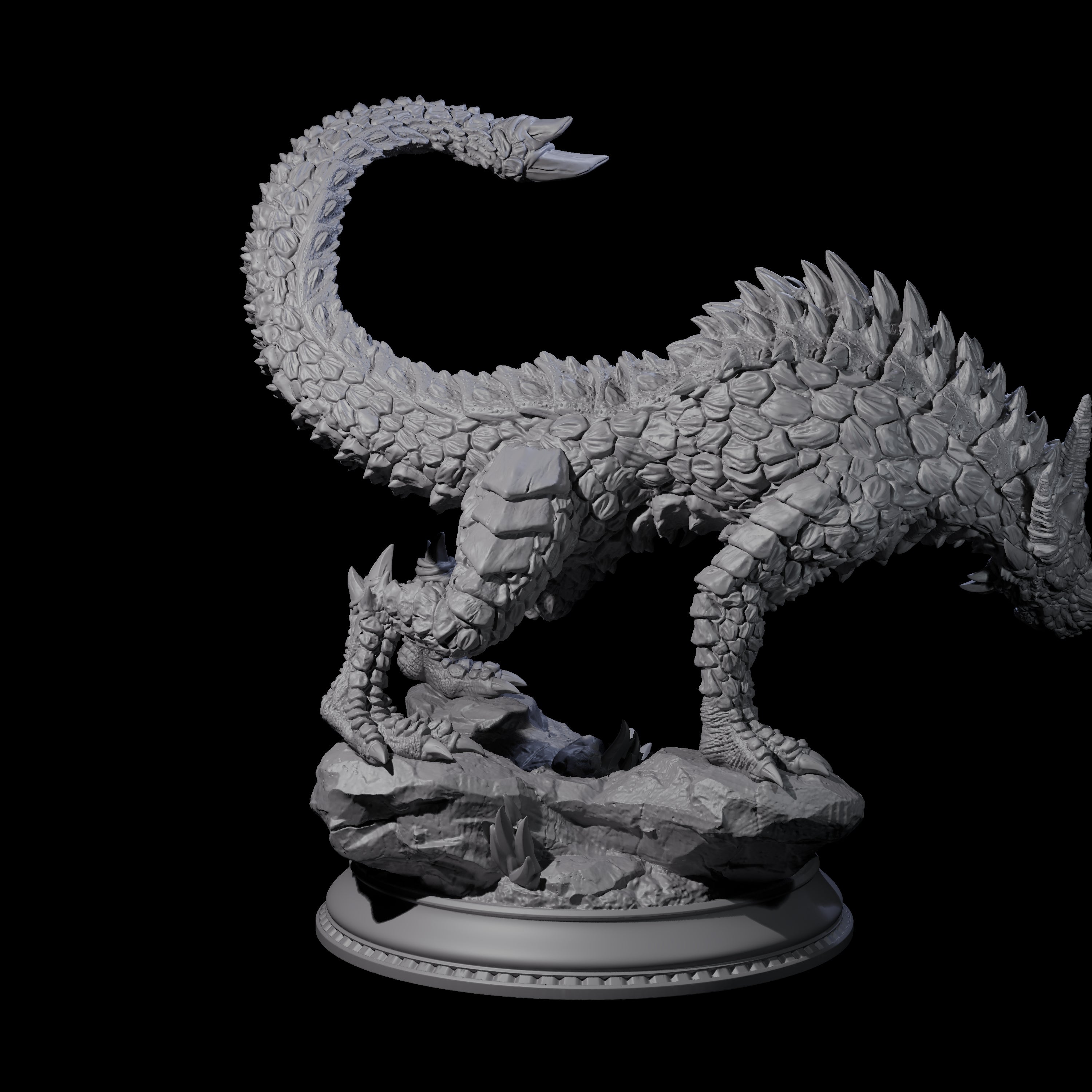 Stalking Linnorm Miniature for Dungeons and Dragons, Pathfinder or other TTRPGs