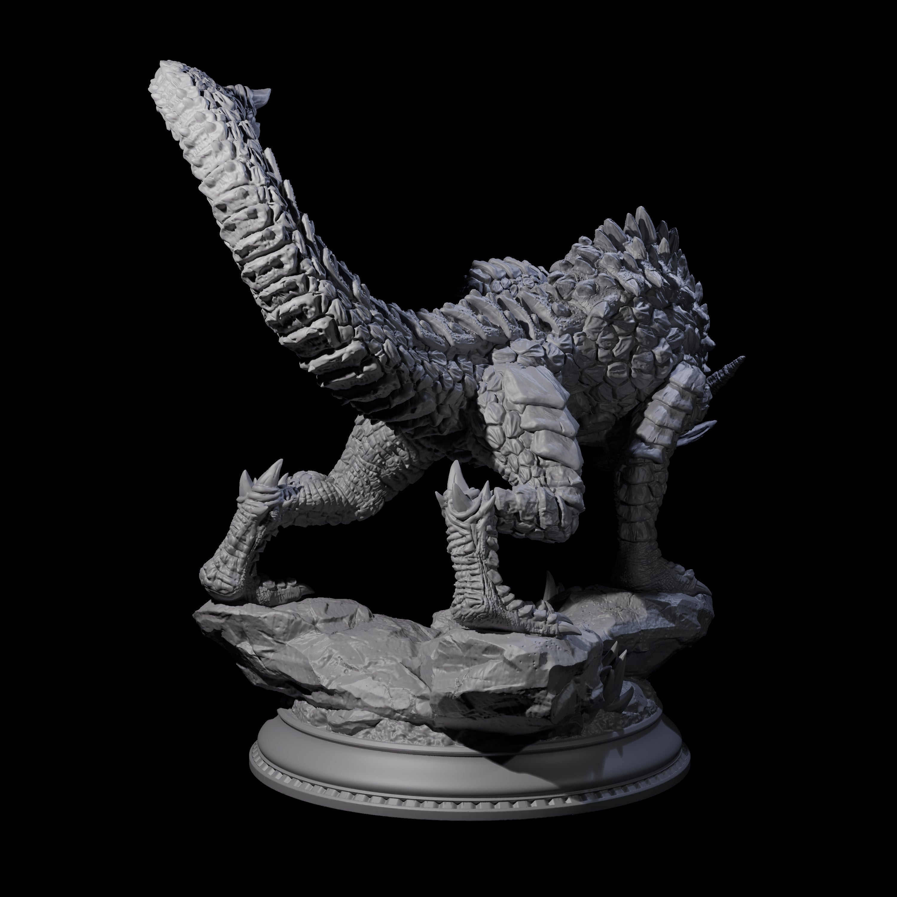 Stalking Linnorm Miniature for Dungeons and Dragons, Pathfinder or other TTRPGs