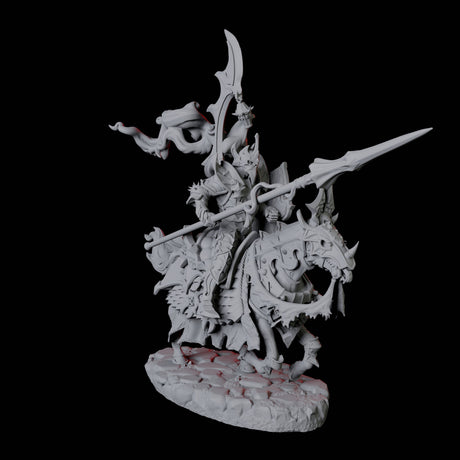 Stalking Mounted Revenant A Miniature for Dungeons and Dragons, Pathfinder or other TTRPGs