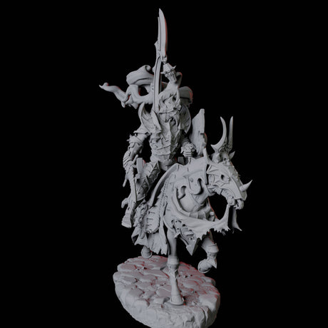 Stalking Mounted Revenant B Miniature for Dungeons and Dragons, Pathfinder or other TTRPGs