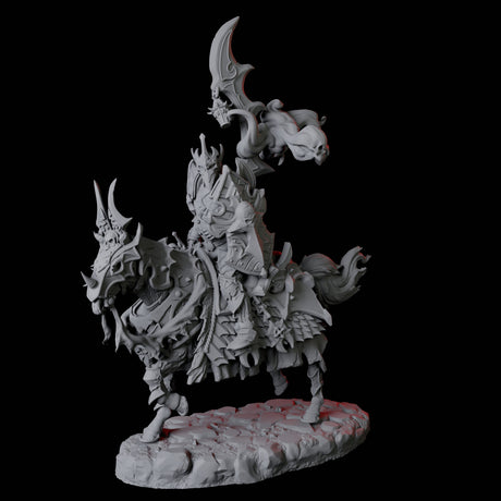 Stalking Mounted Revenant B Miniature for Dungeons and Dragons, Pathfinder or other TTRPGs