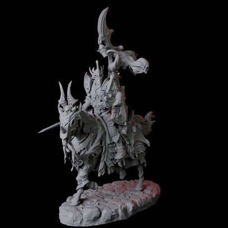 Stalking Mounted Revenant B Miniature for Dungeons and Dragons, Pathfinder or other TTRPGs