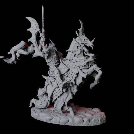 Stalking Mounted Revenant C Miniature for Dungeons and Dragons, Pathfinder or other TTRPGs