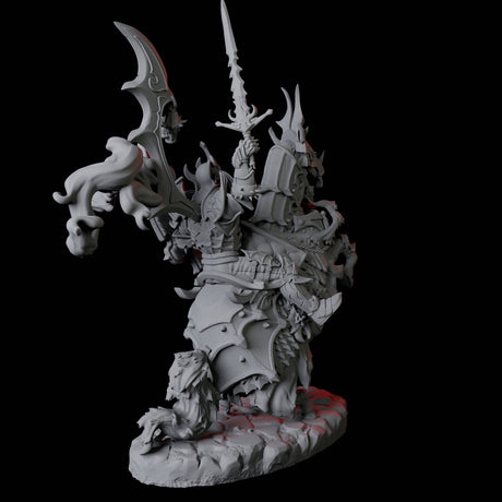 Stalking Mounted Revenant C Miniature for Dungeons and Dragons, Pathfinder or other TTRPGs