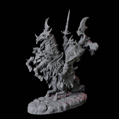 Stalking Mounted Revenant C Miniature for Dungeons and Dragons, Pathfinder or other TTRPGs