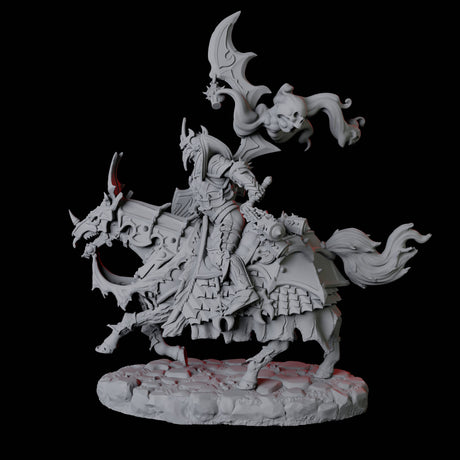 Stalking Mounted Revenant D Miniature for Dungeons and Dragons, Pathfinder or other TTRPGs