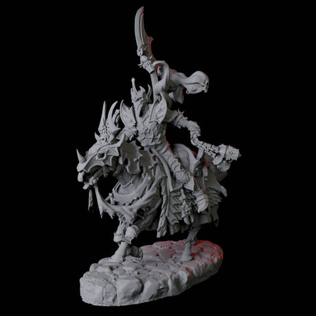 Stalking Mounted Revenant D Miniature for Dungeons and Dragons, Pathfinder or other TTRPGs
