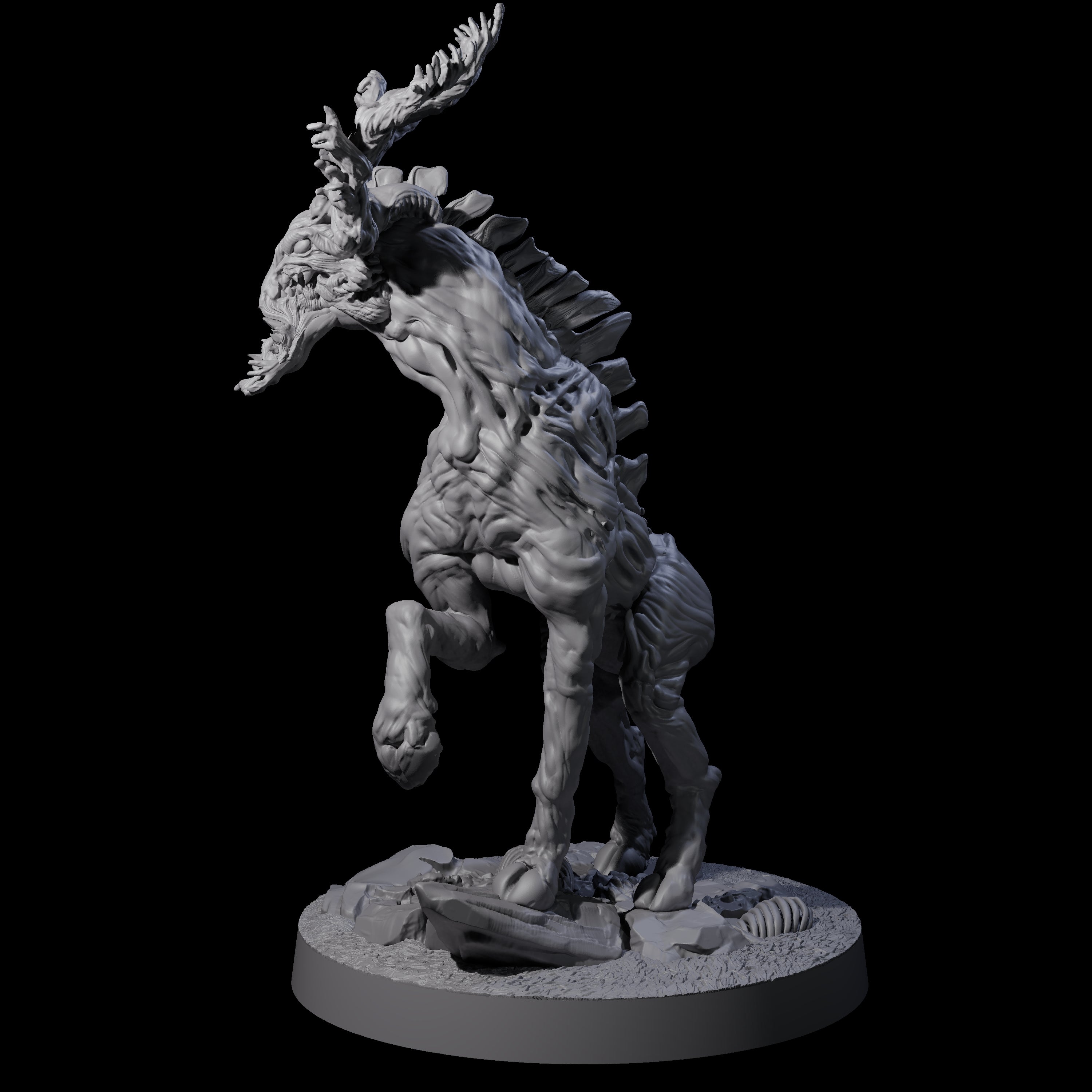 Stalking Skeletal Wendigo Miniature for Dungeons and Dragons, Pathfinder or other TTRPGs