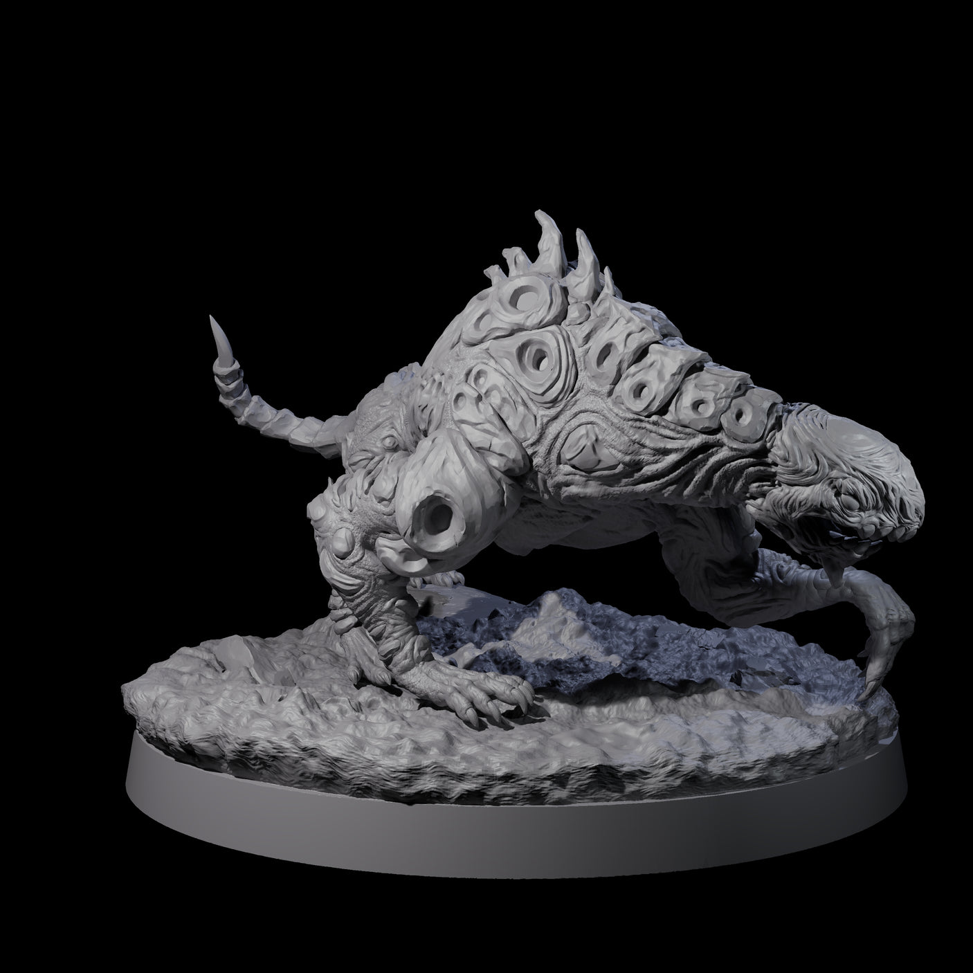 Stalking Slithering Tracker A Miniature for Dungeons and Dragons, Pathfinder or other TTRPGs