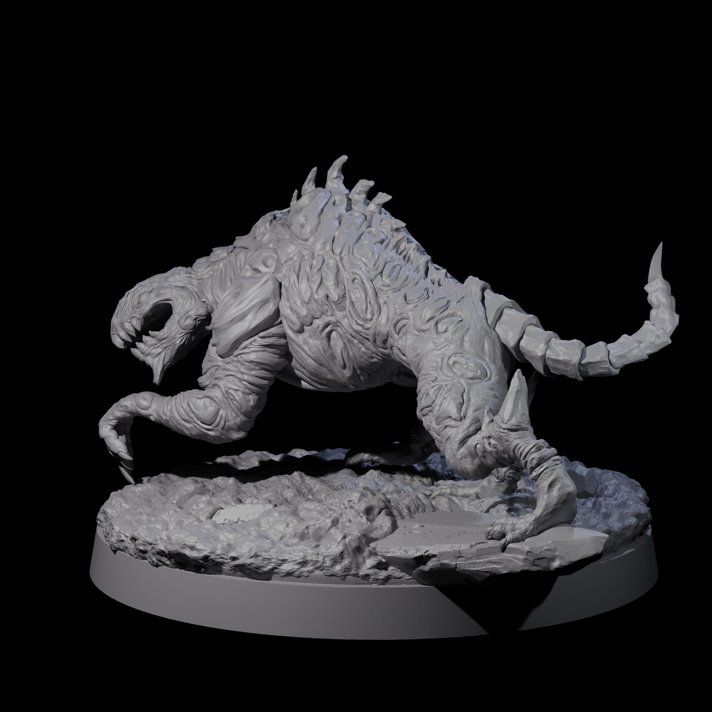 Stalking Slithering Tracker A Miniature for Dungeons and Dragons, Pathfinder or other TTRPGs