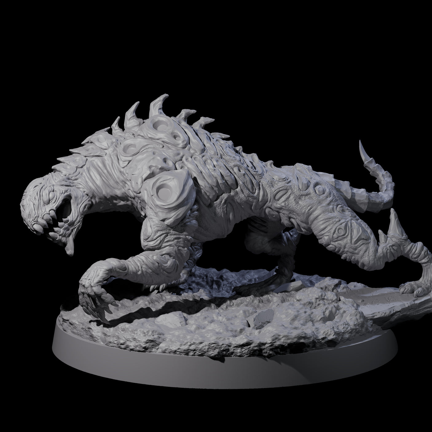 Stalking Slithering Tracker A Miniature for Dungeons and Dragons, Pathfinder or other TTRPGs
