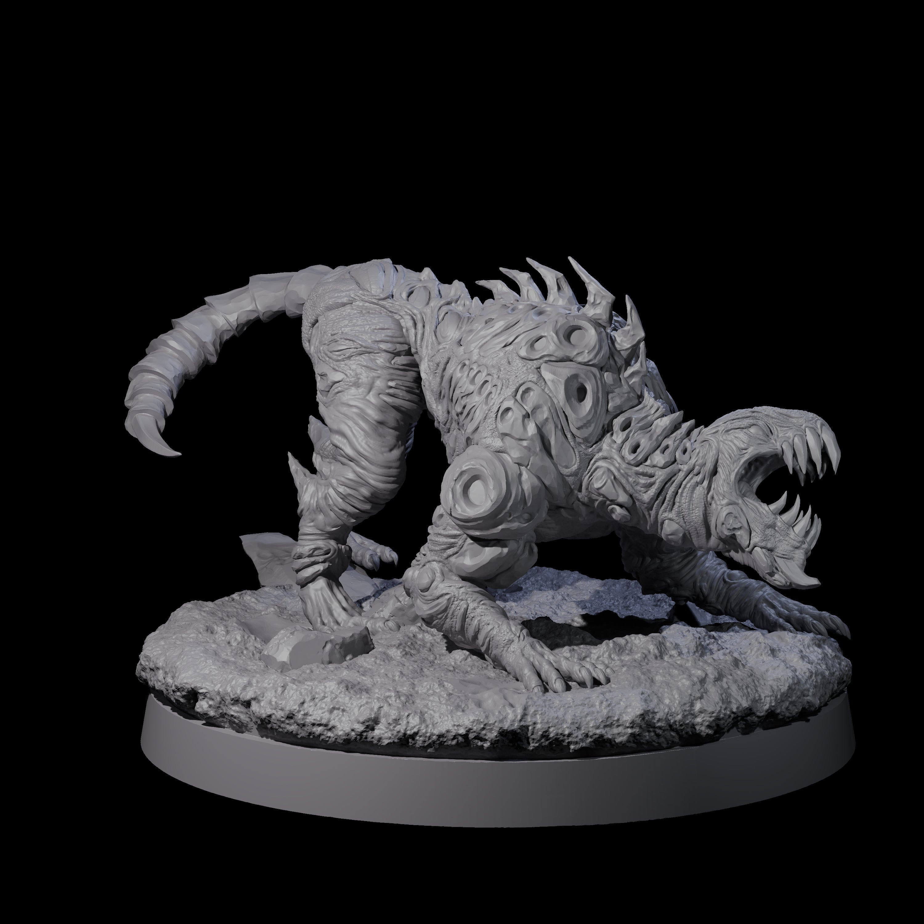 Stalking Slithering Tracker B Miniature for Dungeons and Dragons, Pathfinder or other TTRPGs