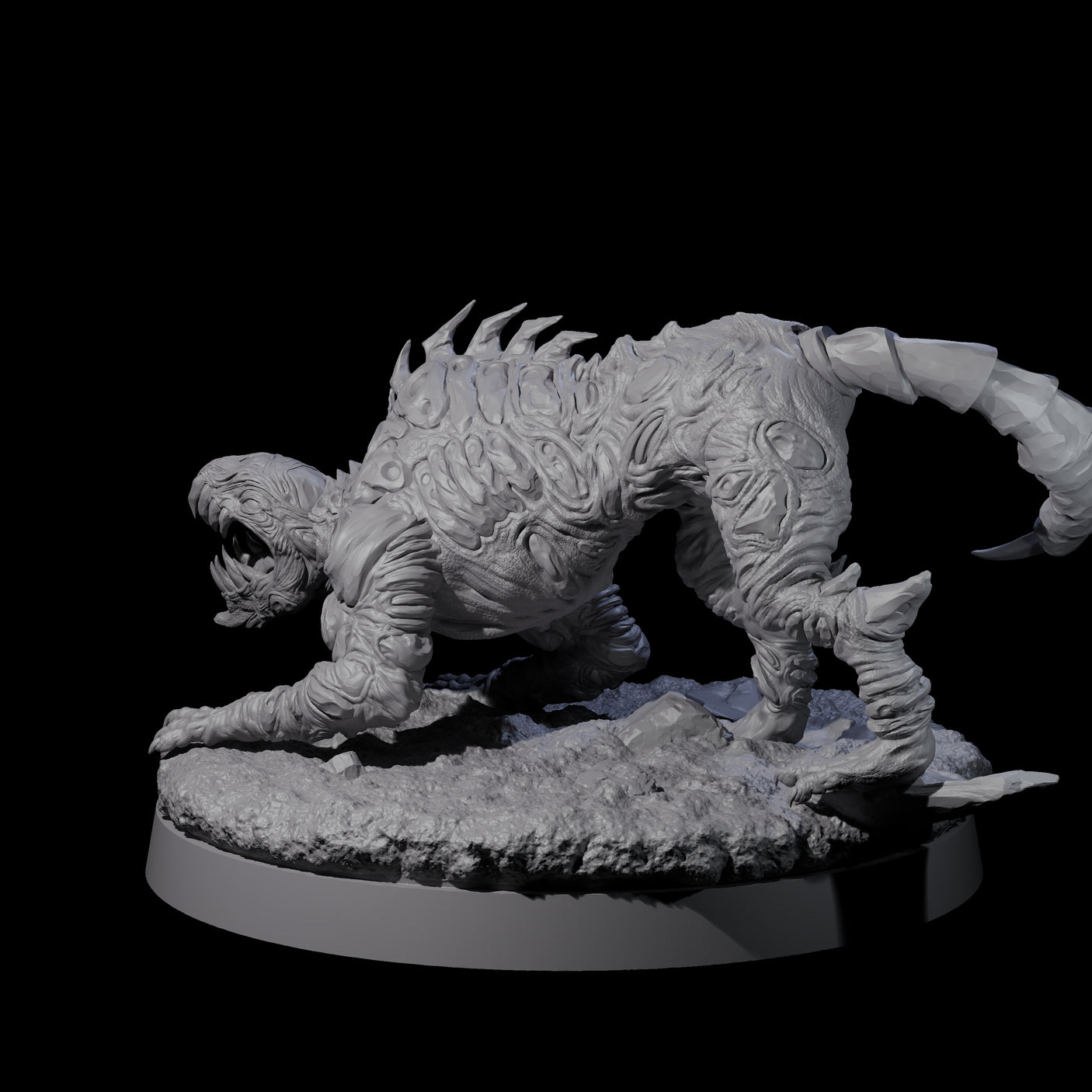 Stalking Slithering Tracker B Miniature for Dungeons and Dragons, Pathfinder or other TTRPGs