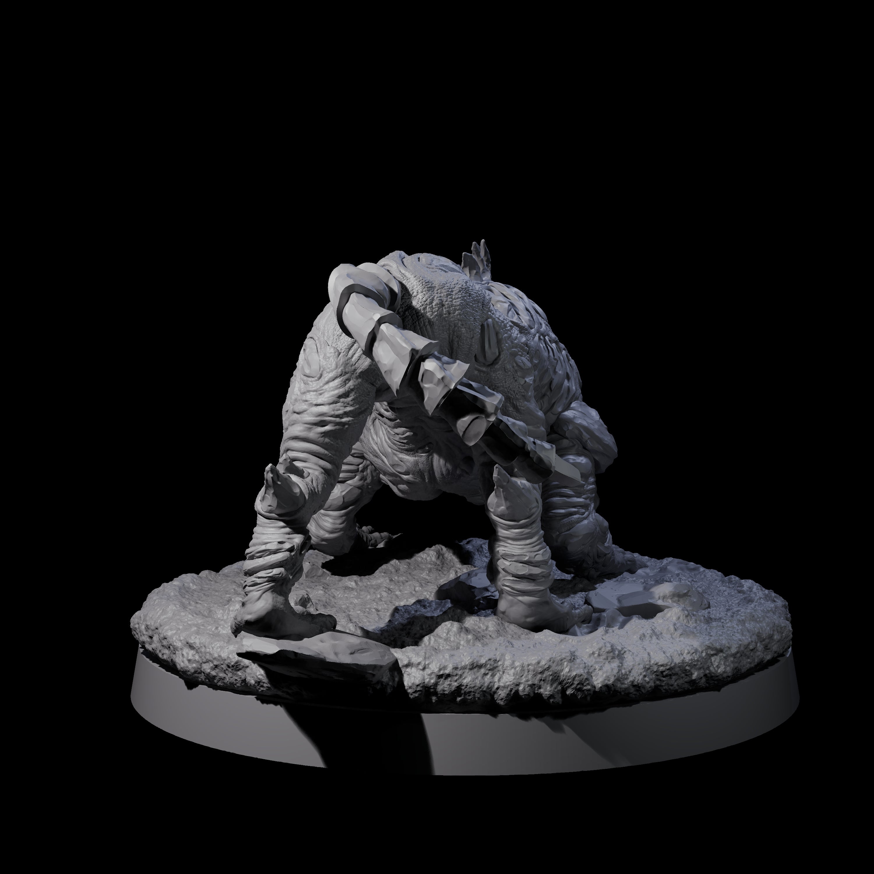 Stalking Slithering Tracker B Miniature for Dungeons and Dragons, Pathfinder or other TTRPGs