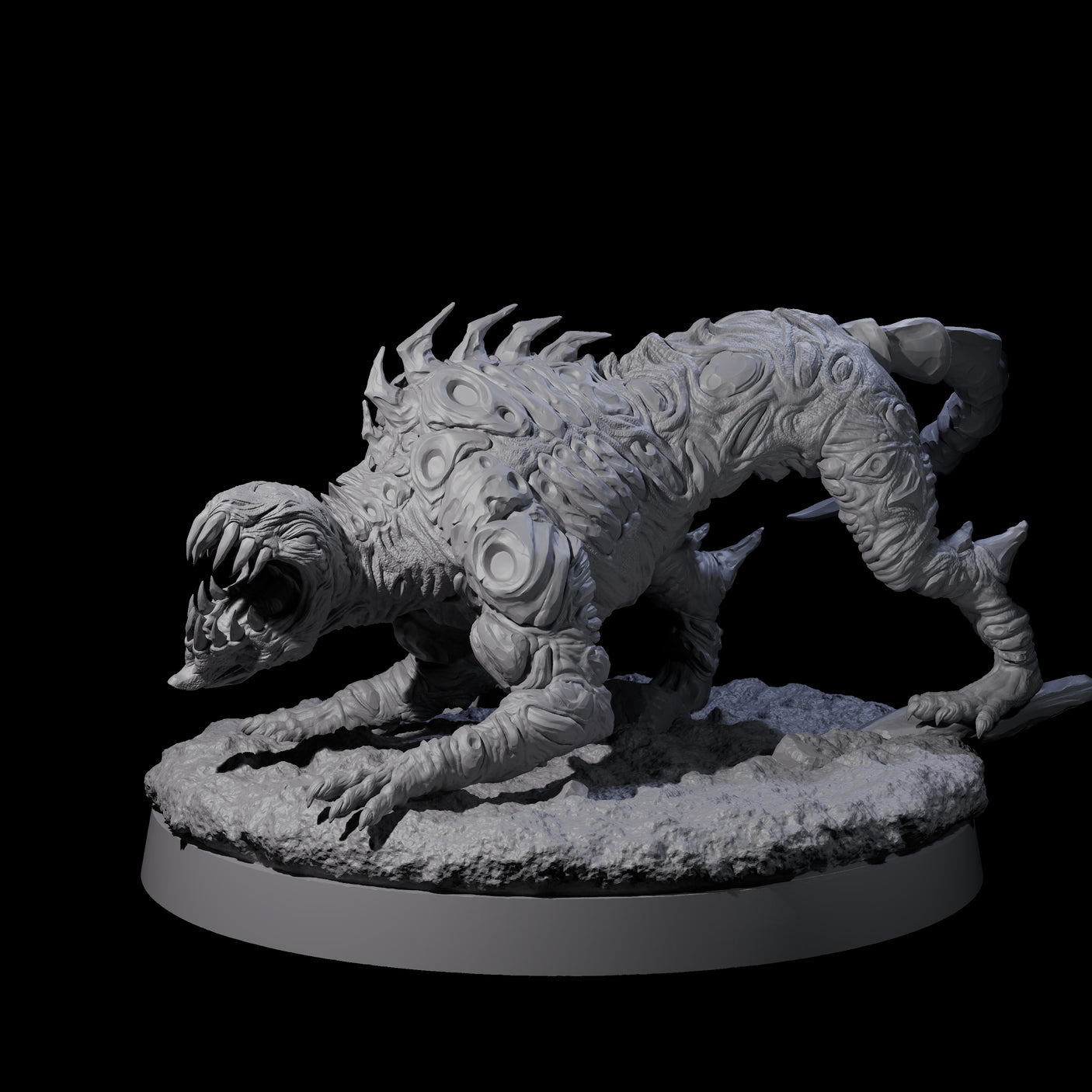 Stalking Slithering Tracker B Miniature for Dungeons and Dragons, Pathfinder or other TTRPGs