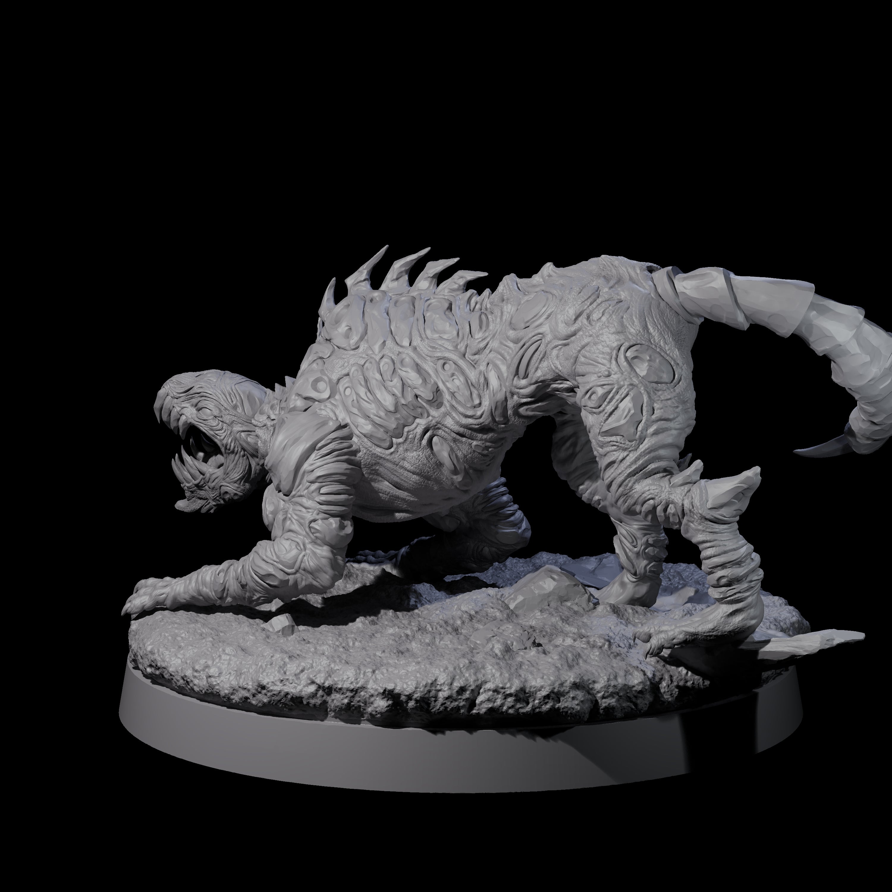 Stalking Slithering Tracker B Miniature for Dungeons and Dragons, Pathfinder or other TTRPGs