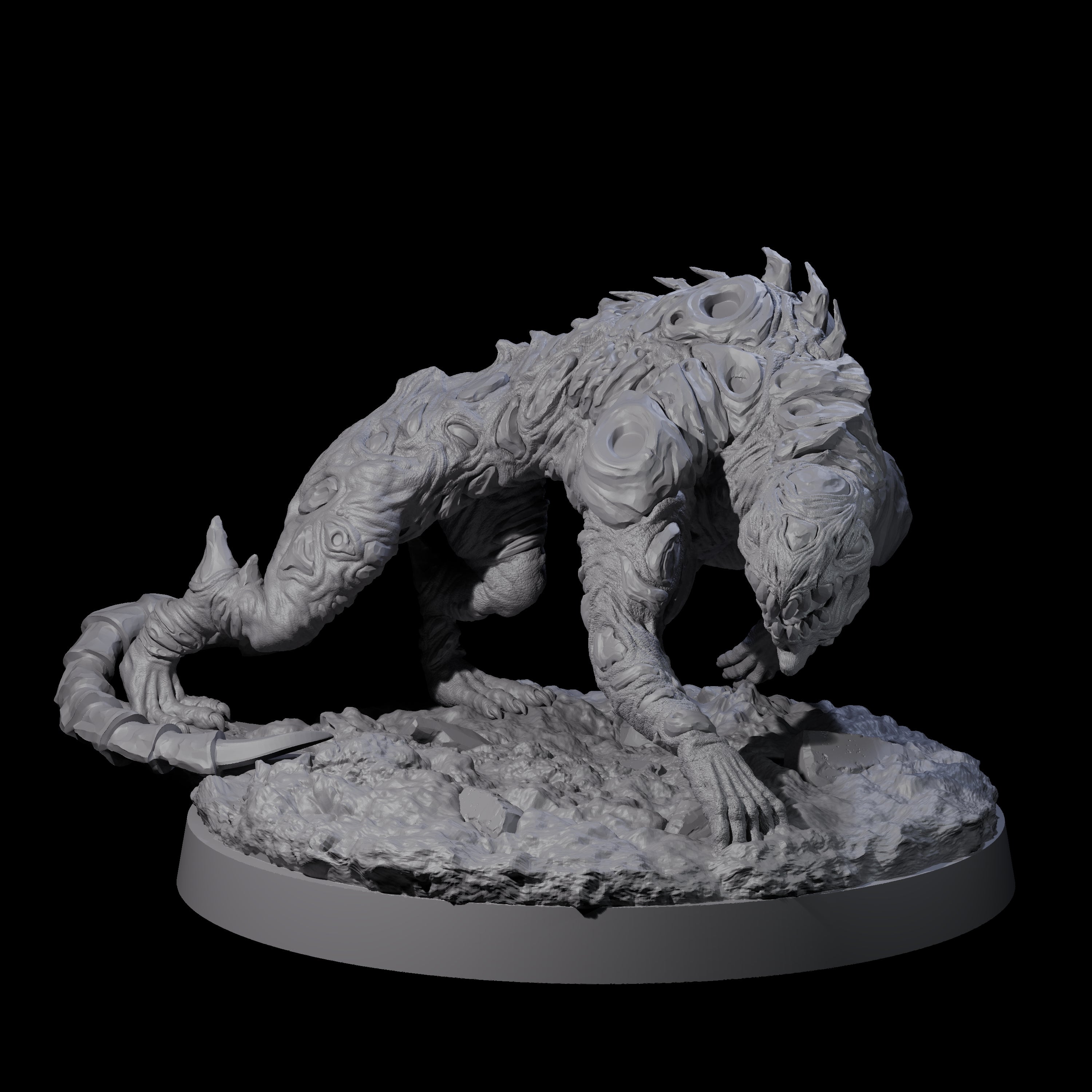 Stalking Slithering Tracker C Miniature for Dungeons and Dragons, Pathfinder or other TTRPGs