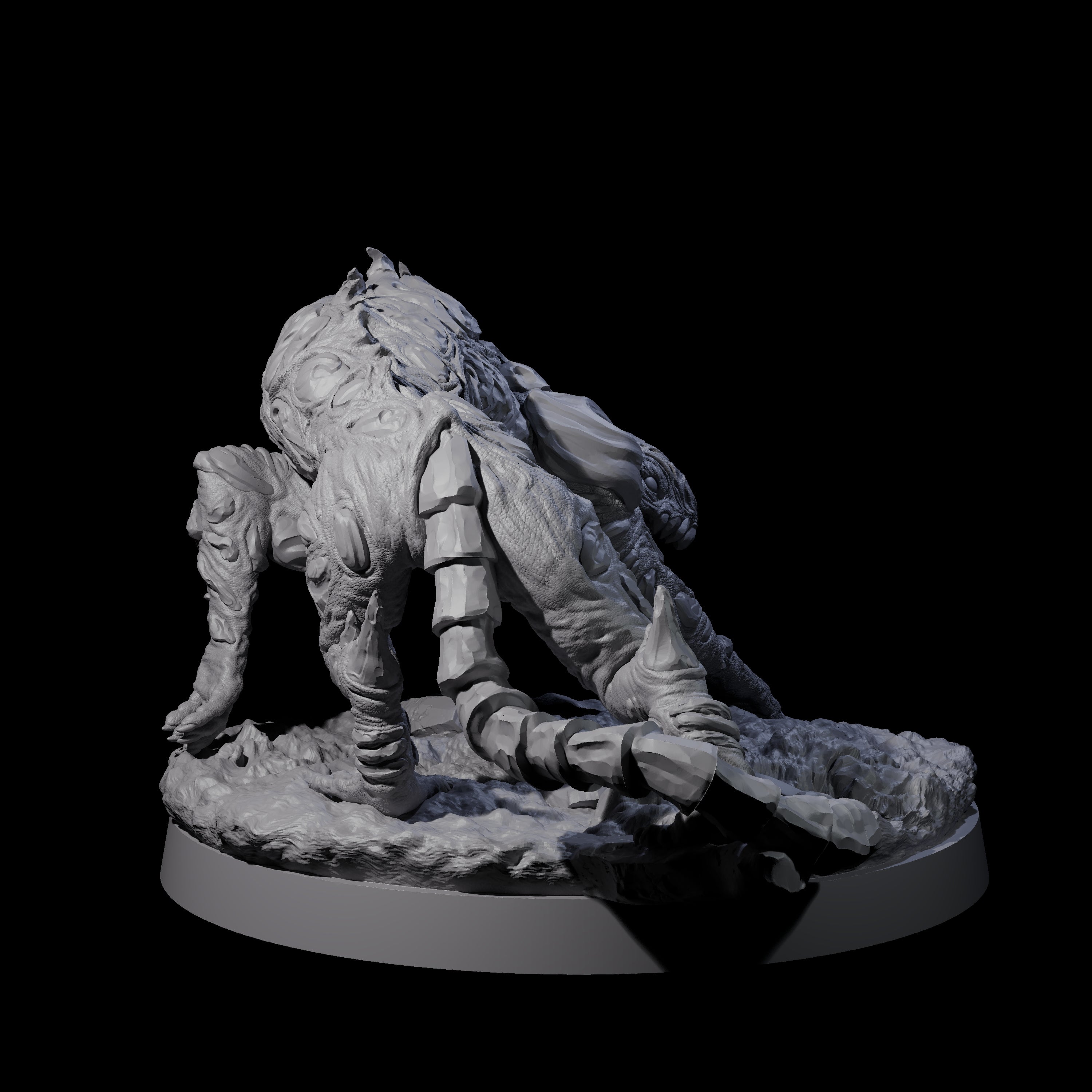 Stalking Slithering Tracker C Miniature for Dungeons and Dragons, Pathfinder or other TTRPGs