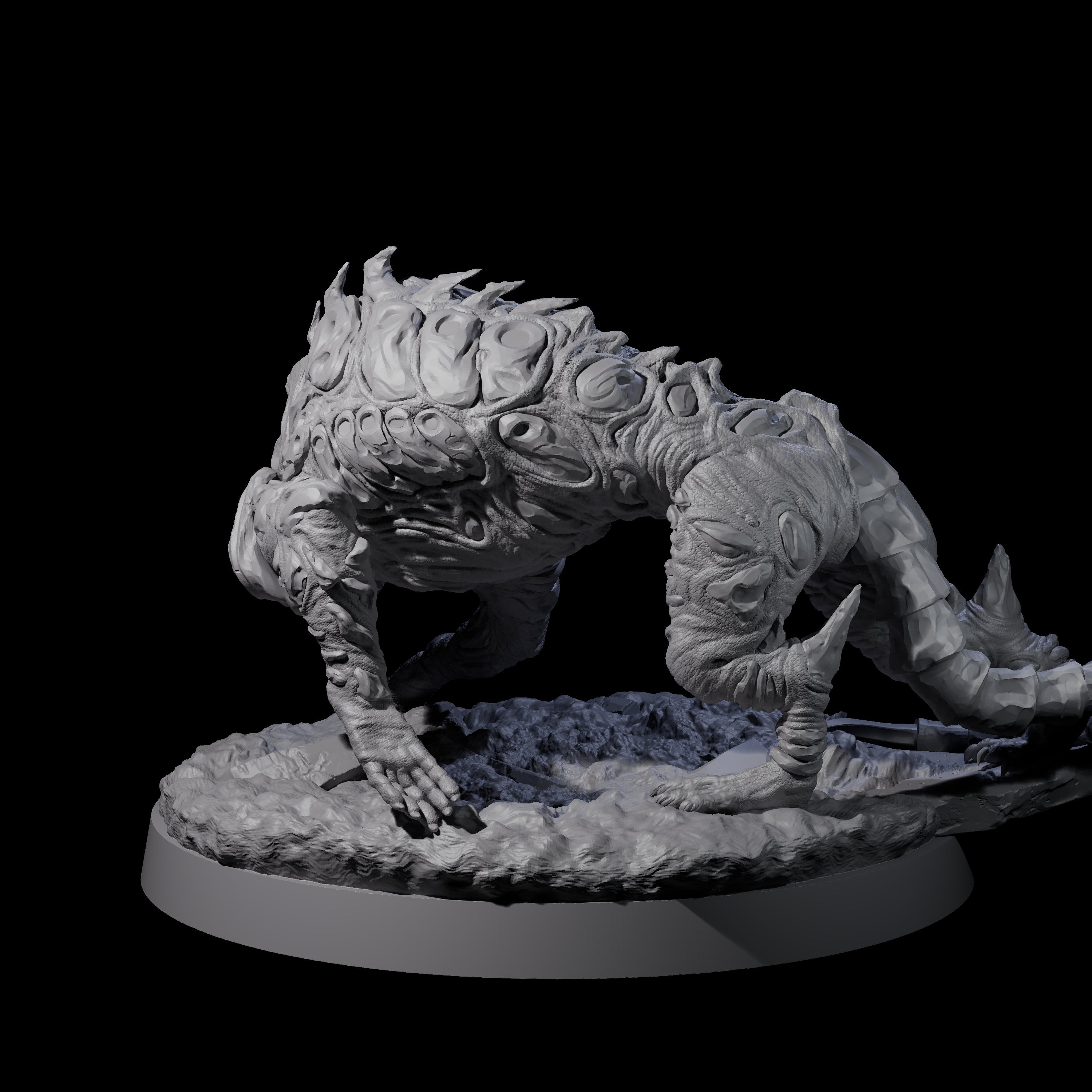 Stalking Slithering Tracker C Miniature for Dungeons and Dragons, Pathfinder or other TTRPGs