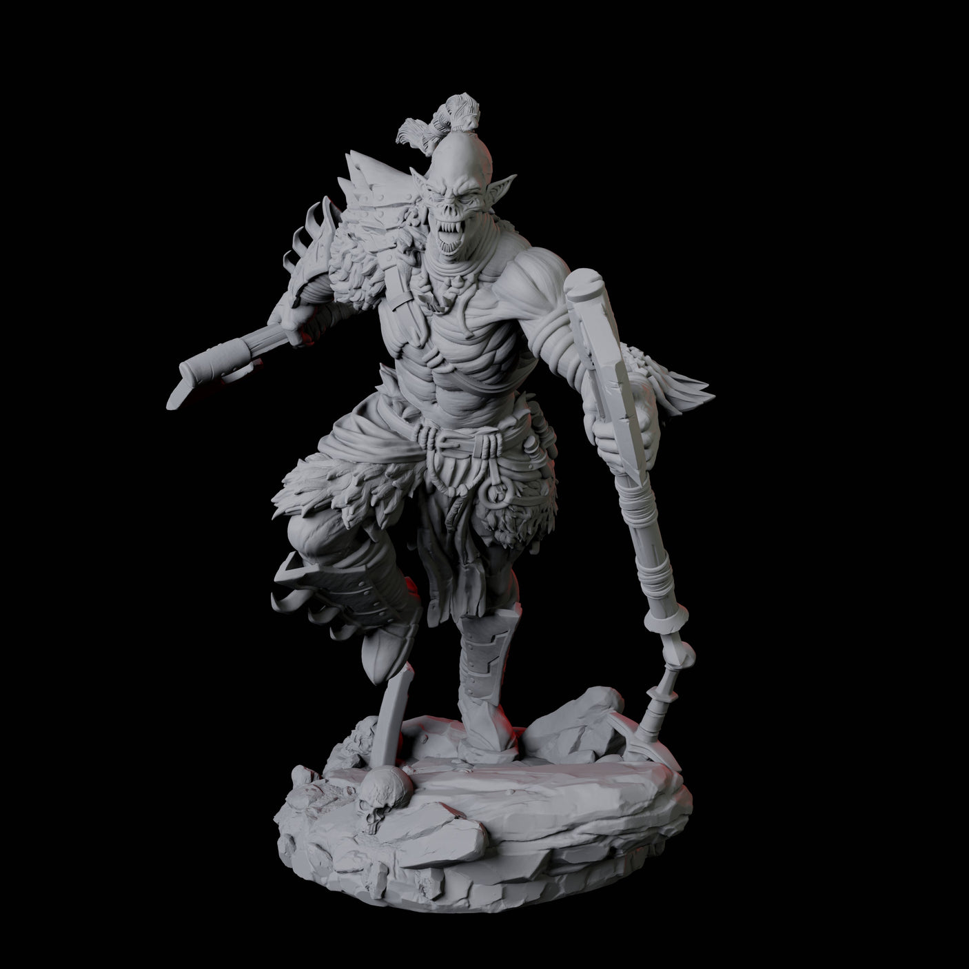 Stalking Urdefhan Warrior A Miniature for Dungeons and Dragons, Pathfinder or other TTRPGs