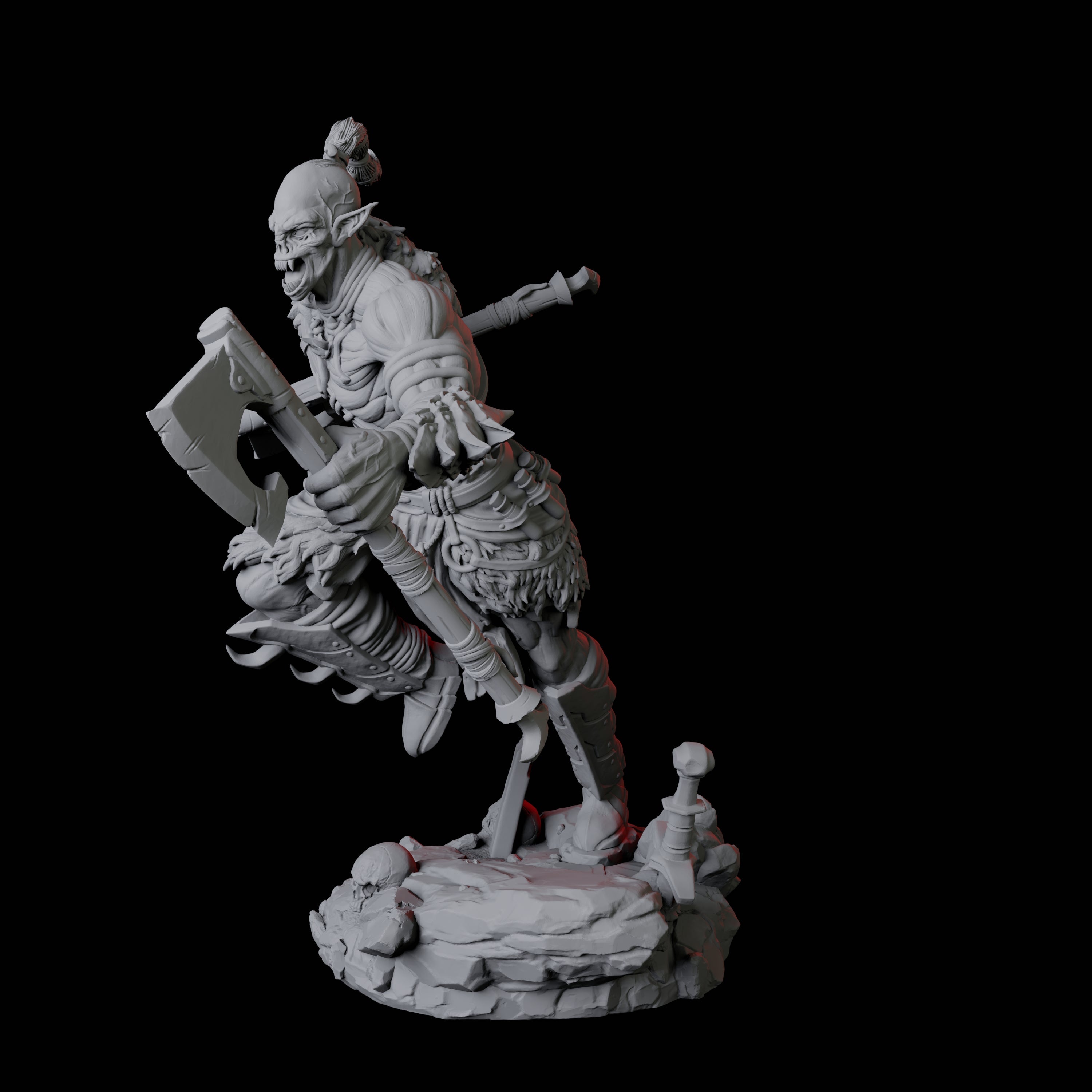Stalking Urdefhan Warrior A Miniature for Dungeons and Dragons, Pathfinder or other TTRPGs