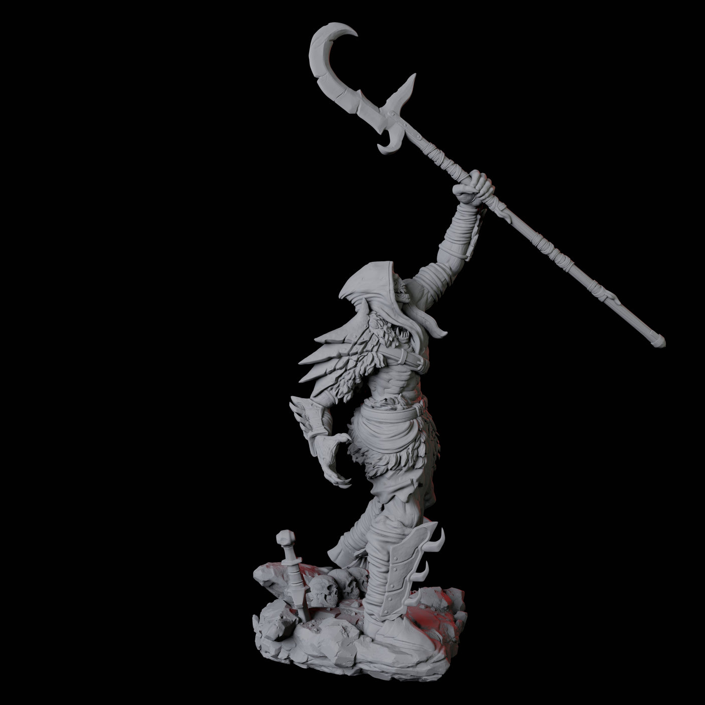 Stalking Urdefhan Warrior B Miniature for Dungeons and Dragons, Pathfinder or other TTRPGs