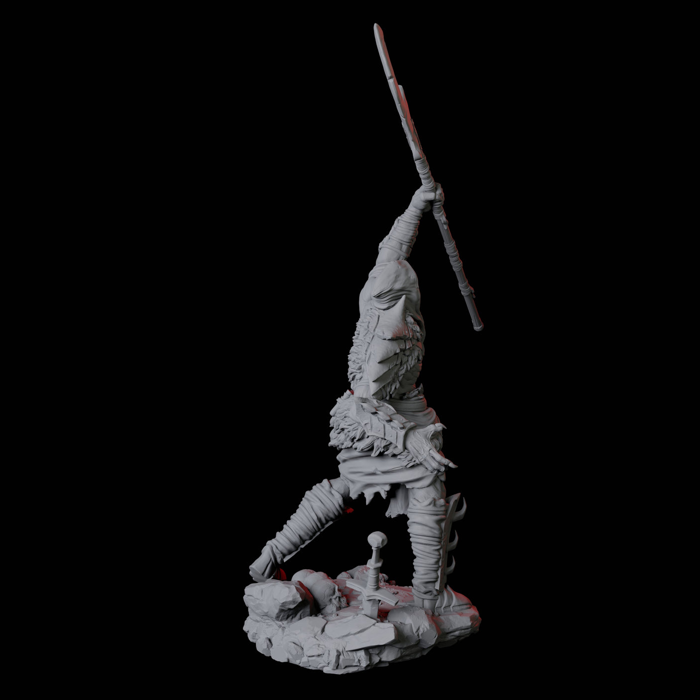 Stalking Urdefhan Warrior B Miniature for Dungeons and Dragons, Pathfinder or other TTRPGs