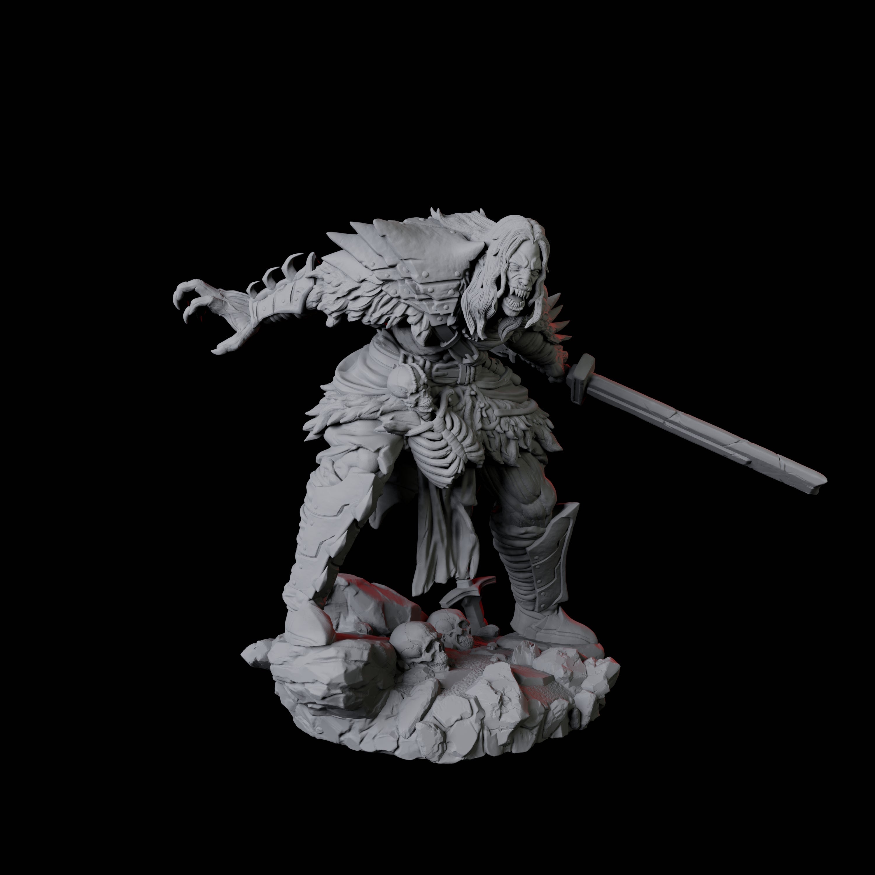 Stalking Urdefhan Warrior C Miniature for Dungeons and Dragons, Pathfinder or other TTRPGs