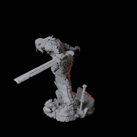 Stalking Urdefhan Warrior C Miniature for Dungeons and Dragons, Pathfinder or other TTRPGs