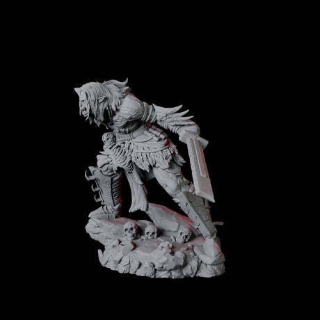 Stalking Urdefhan Warrior C Miniature for Dungeons and Dragons, Pathfinder or other TTRPGs